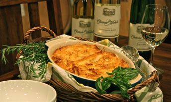 Ham and Cheddar Strata
